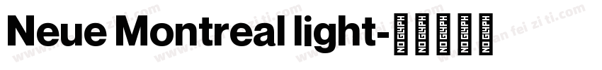 Neue Montreal light字体转换